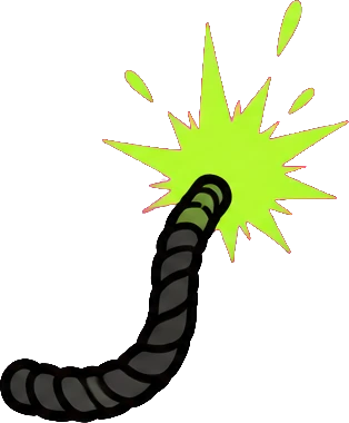 A lit fuse